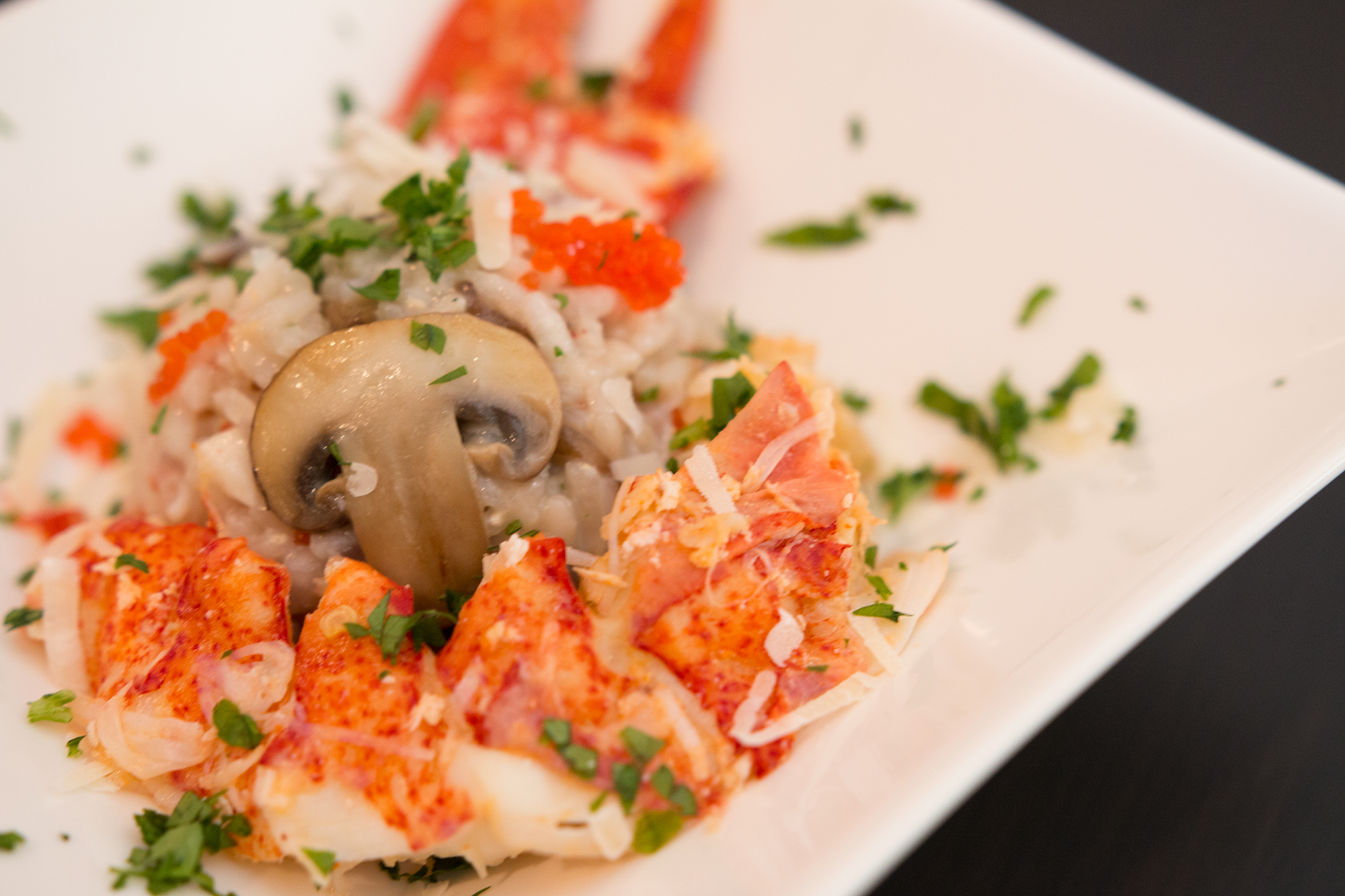 Lobster and Mushroom Risotto