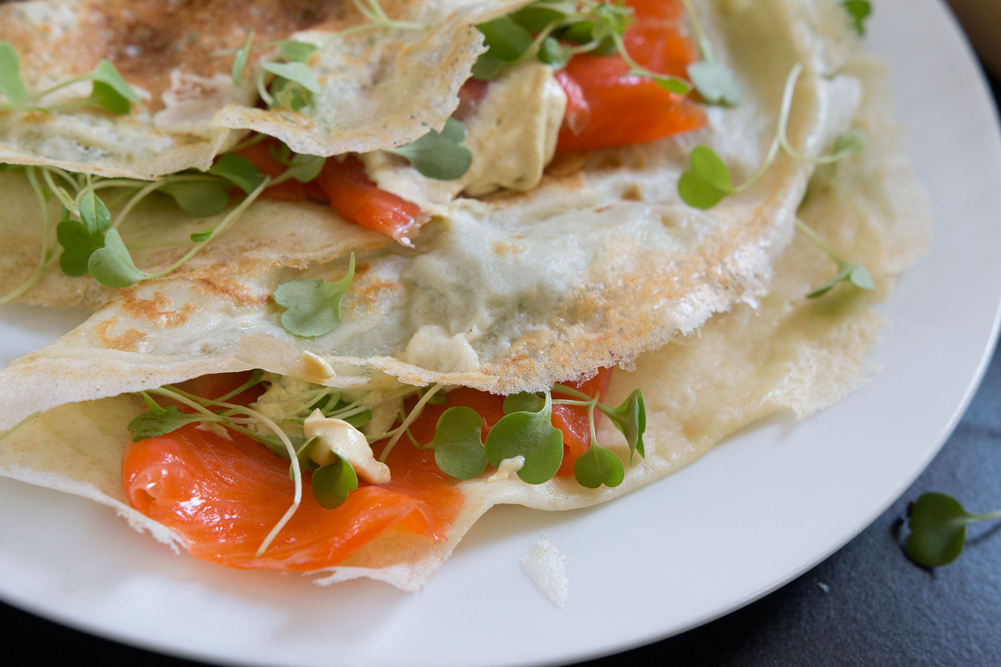 what is a salmon crepe