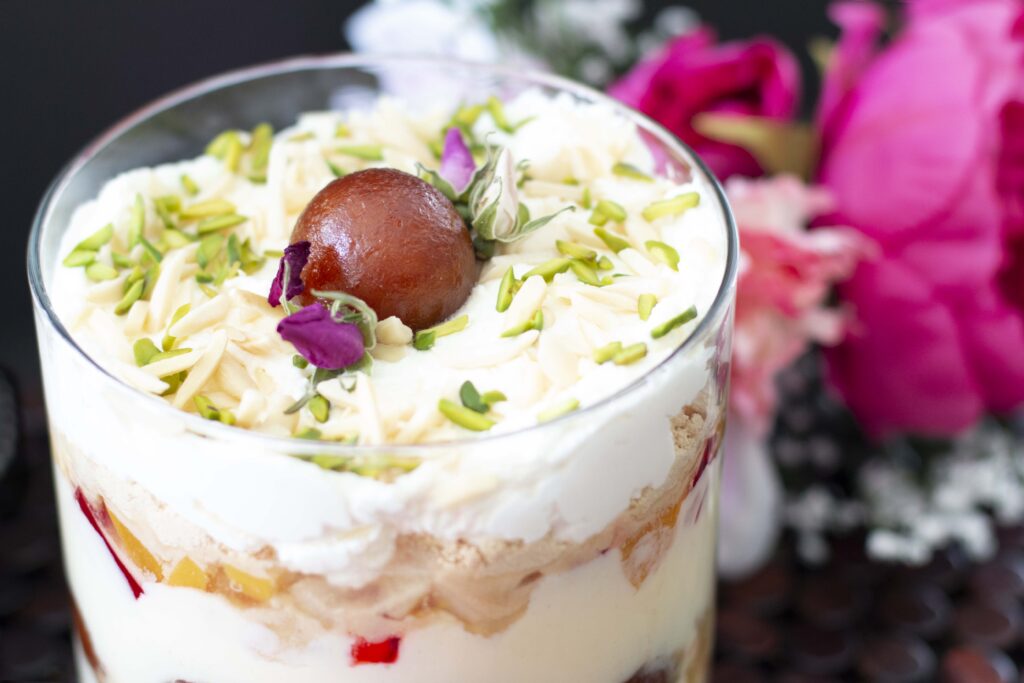 Gulab Jamun Trifle - Kravings Food Adventures