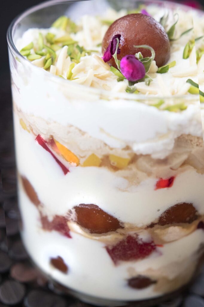 Gulab Jamun Trifle - Kravings Food Adventures