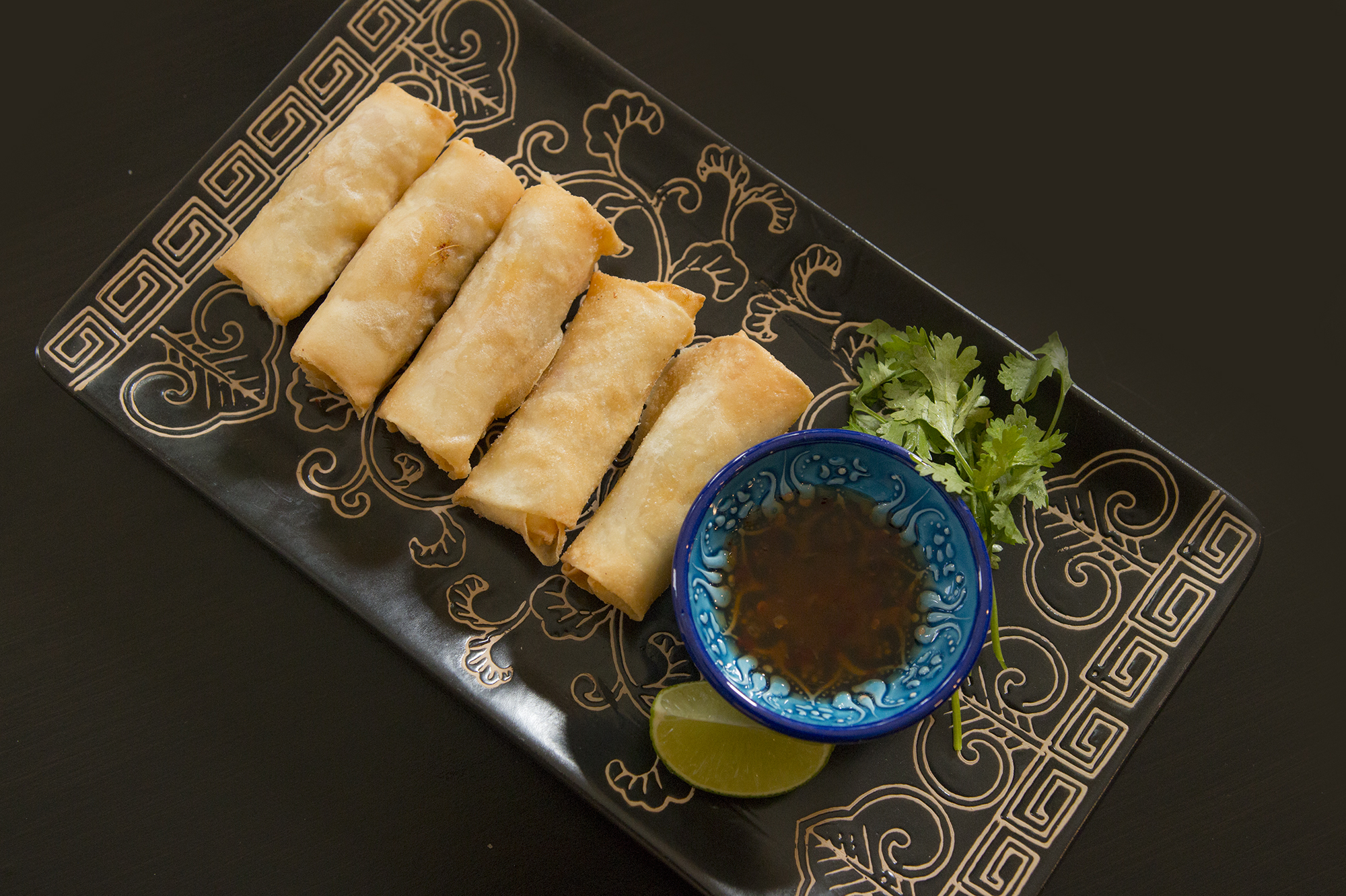 THAI RED CURRY Chicken CRISPY Springrolls photo