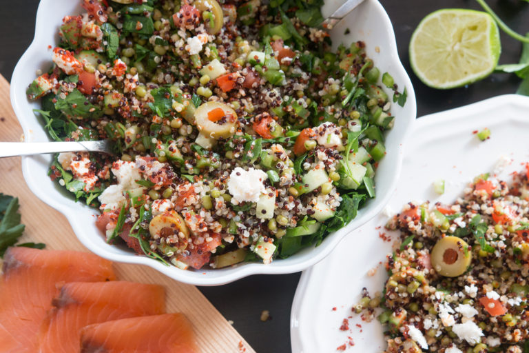 Quinoa Salad - COSTCO copycat GLUTEN free VEGETARIAN - Kravings Food ...