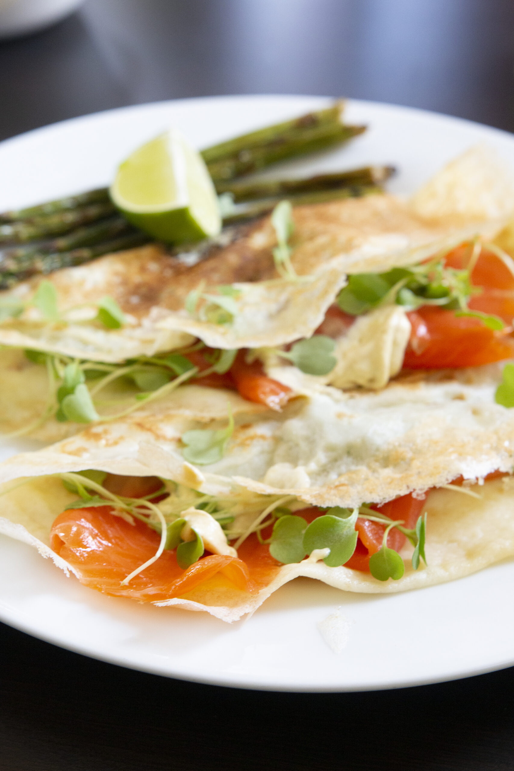 Smoked Salmon Crepes with Creamy Mustard Sauce pic