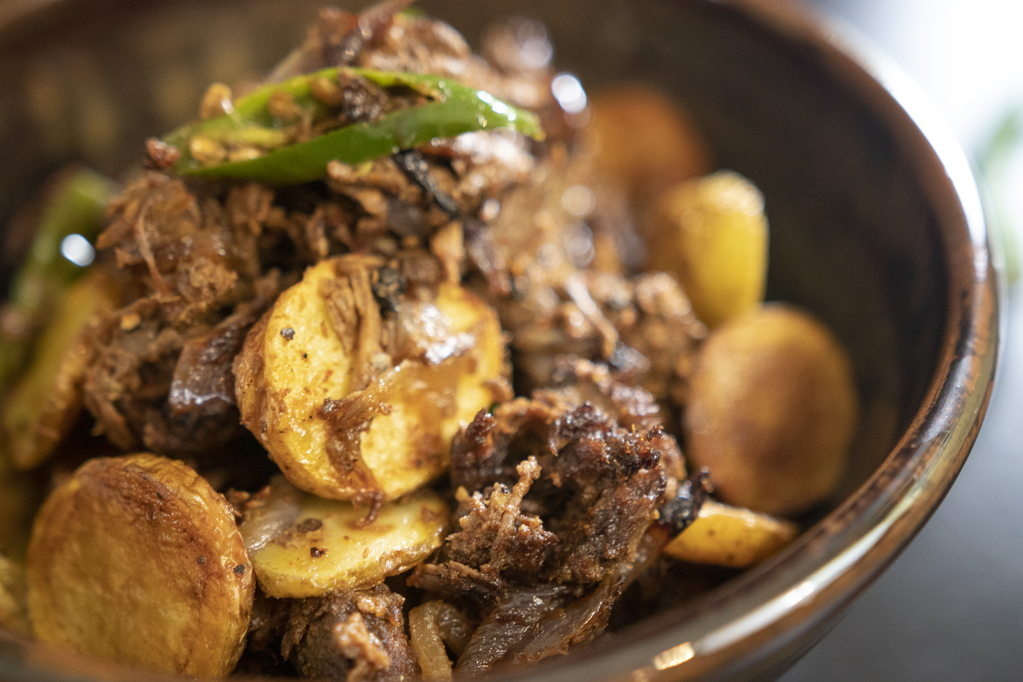 Beef Chilly Fry - Quick Pressure Cooker Recipe - Kravings Food Adventures