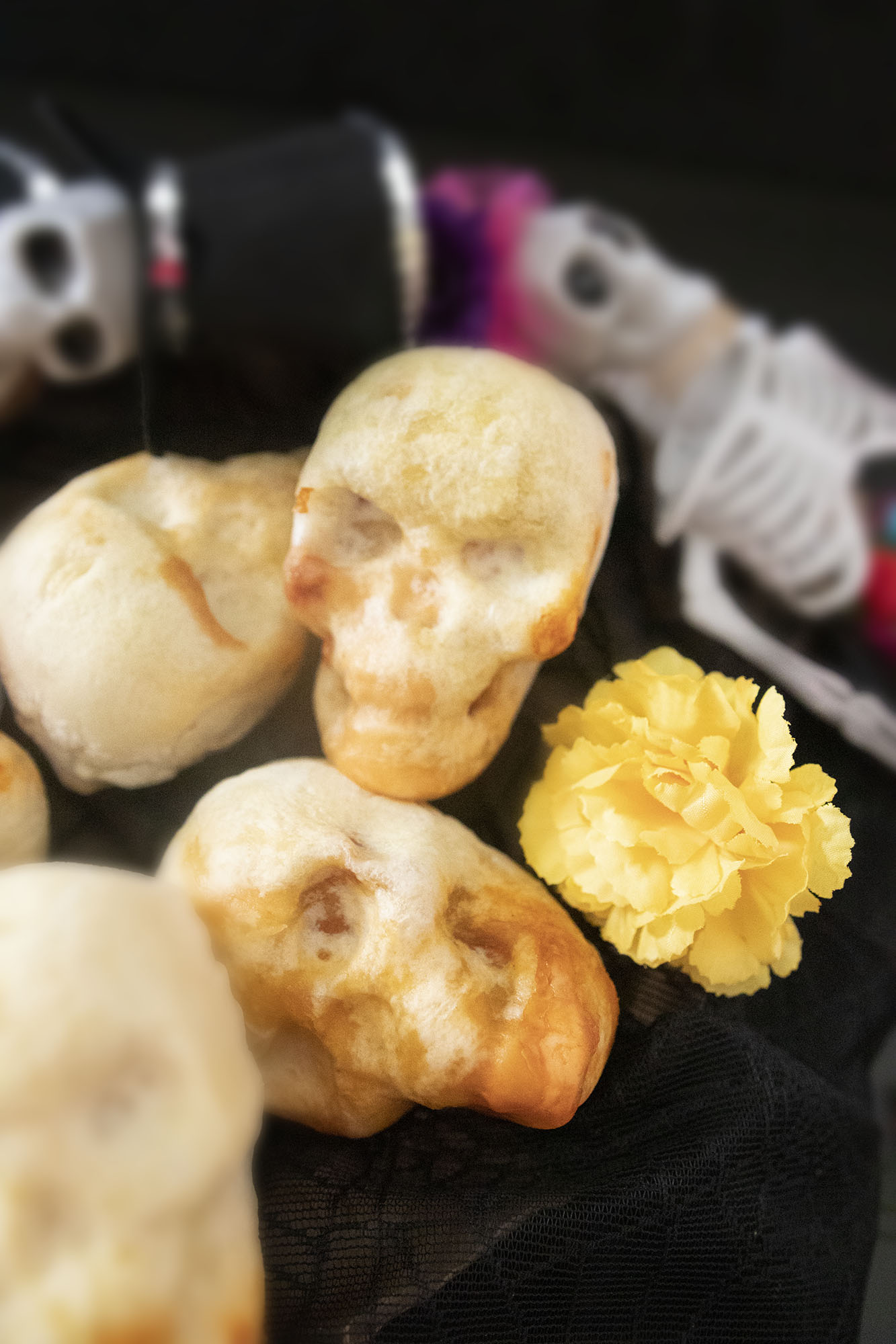 Stuffed Pizza Skulls - Kravings Food Adventures