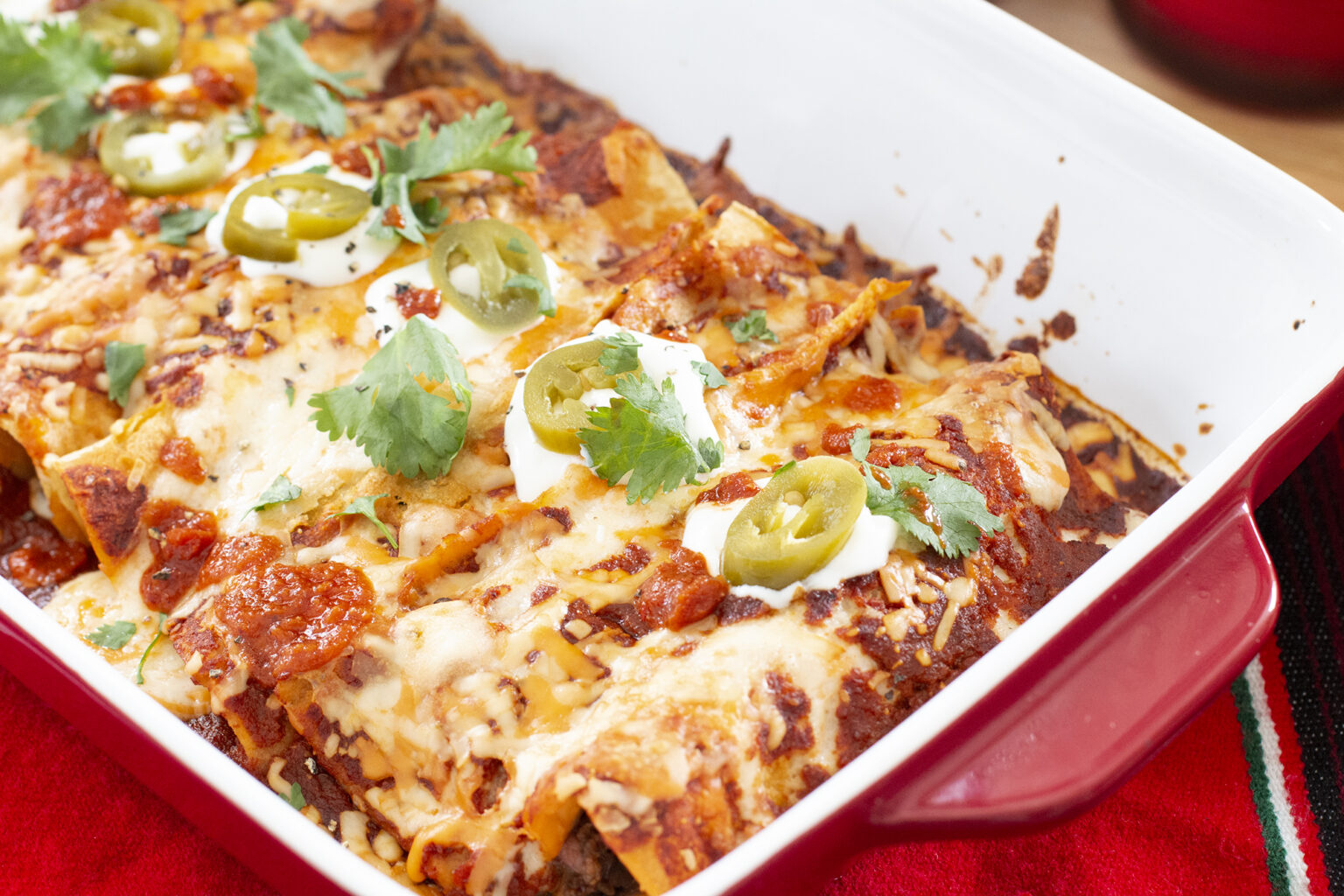 Chipotle Beef Enchiladas - Kravings Food Adventures