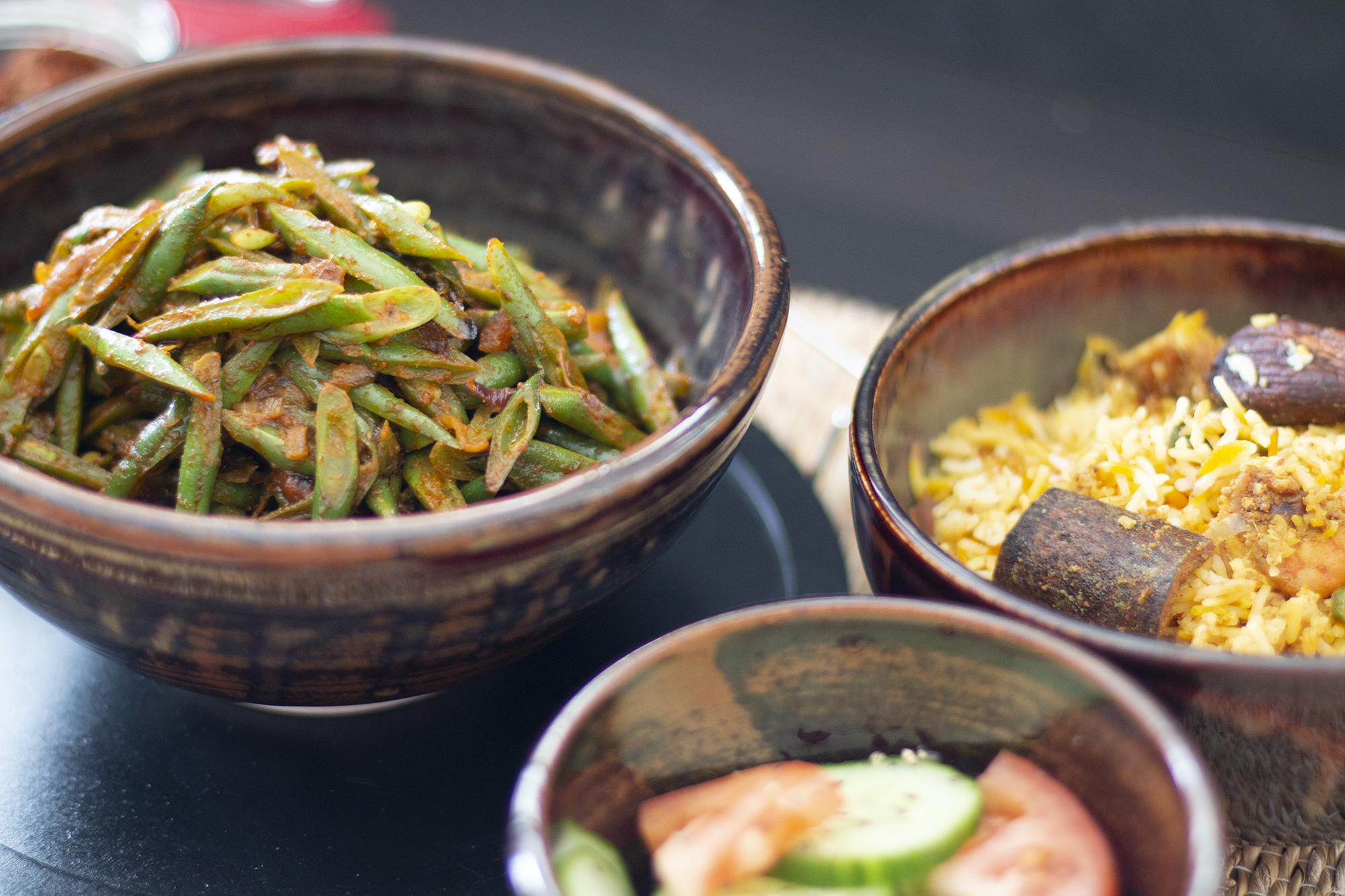 Indian food green beans