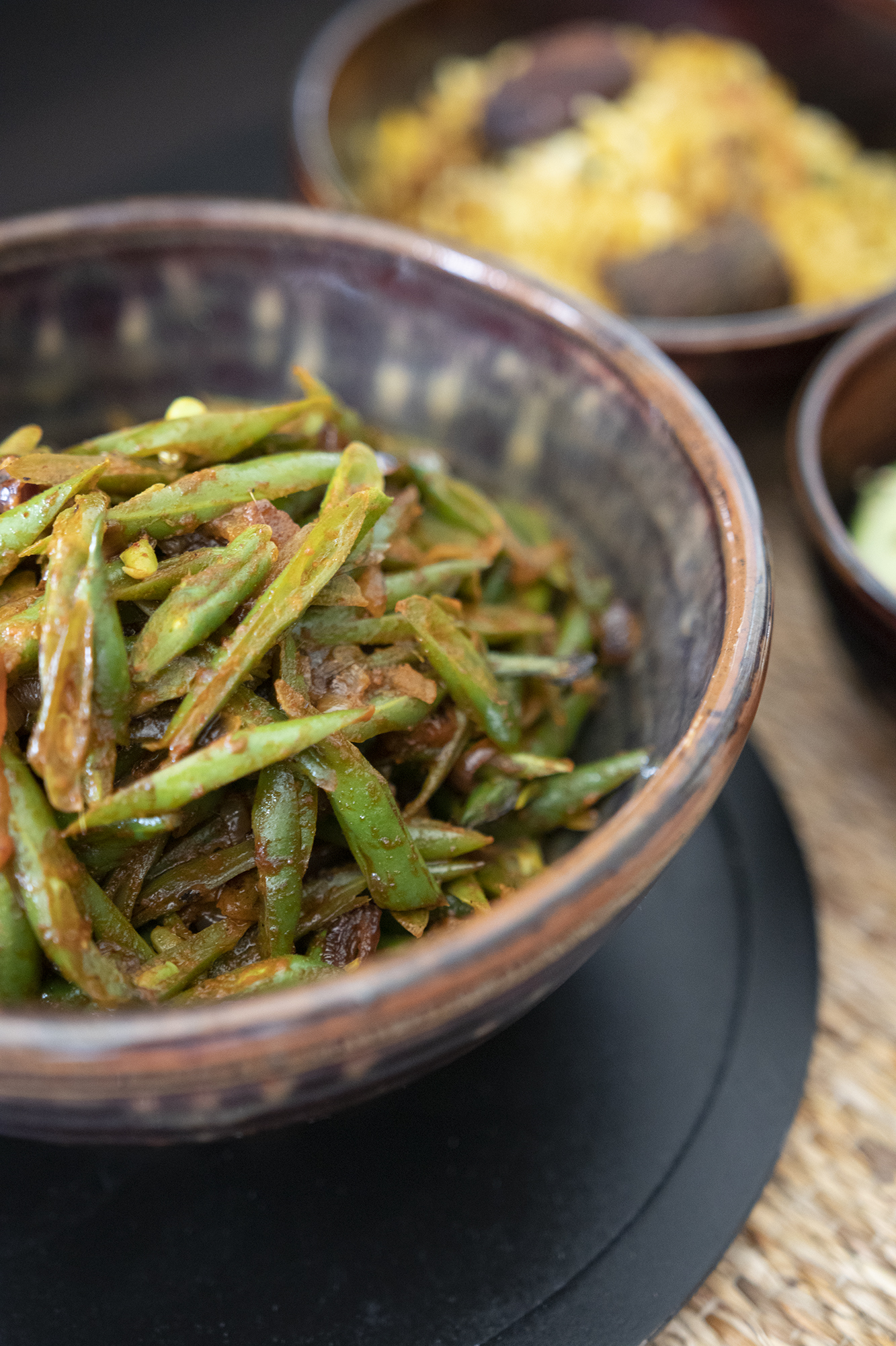 Green Beans with East Indian Masala - Kravings Food Adventures