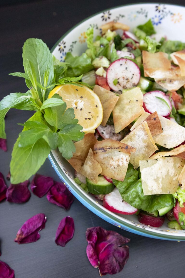 Fattoush - Arabic Salad - Kravings Food Adventures